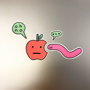 A6 'APPLE LAPTOP' STICKER SHEET