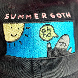 BLACK "SUMMER GOTH" CAP