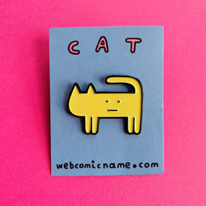 “CAT” ENAMEL PIN